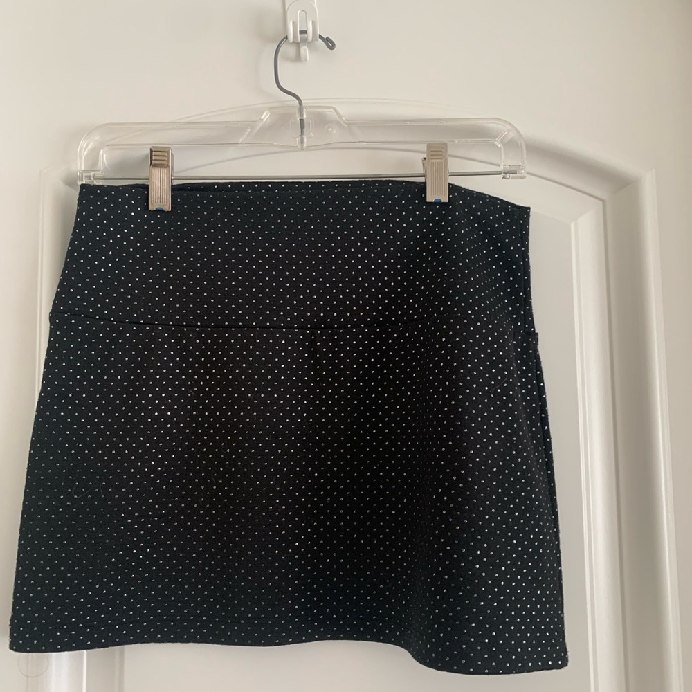 Black Polka Dot Women's Skirt